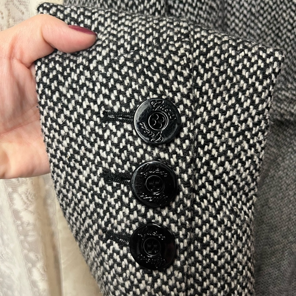GUESS Women's Tweed Wool Blend Double-breasted Peacoat (025) - Picture 9 of 11